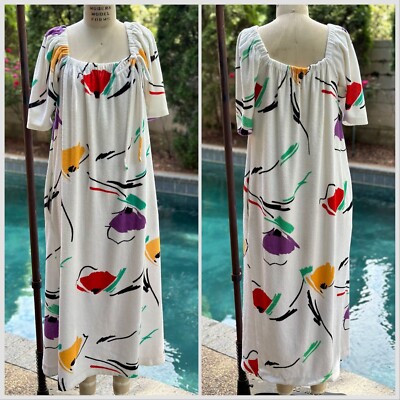 70s beach dress Vintage 70s Turquoise Floral Halter Dress  The Octopus Garden