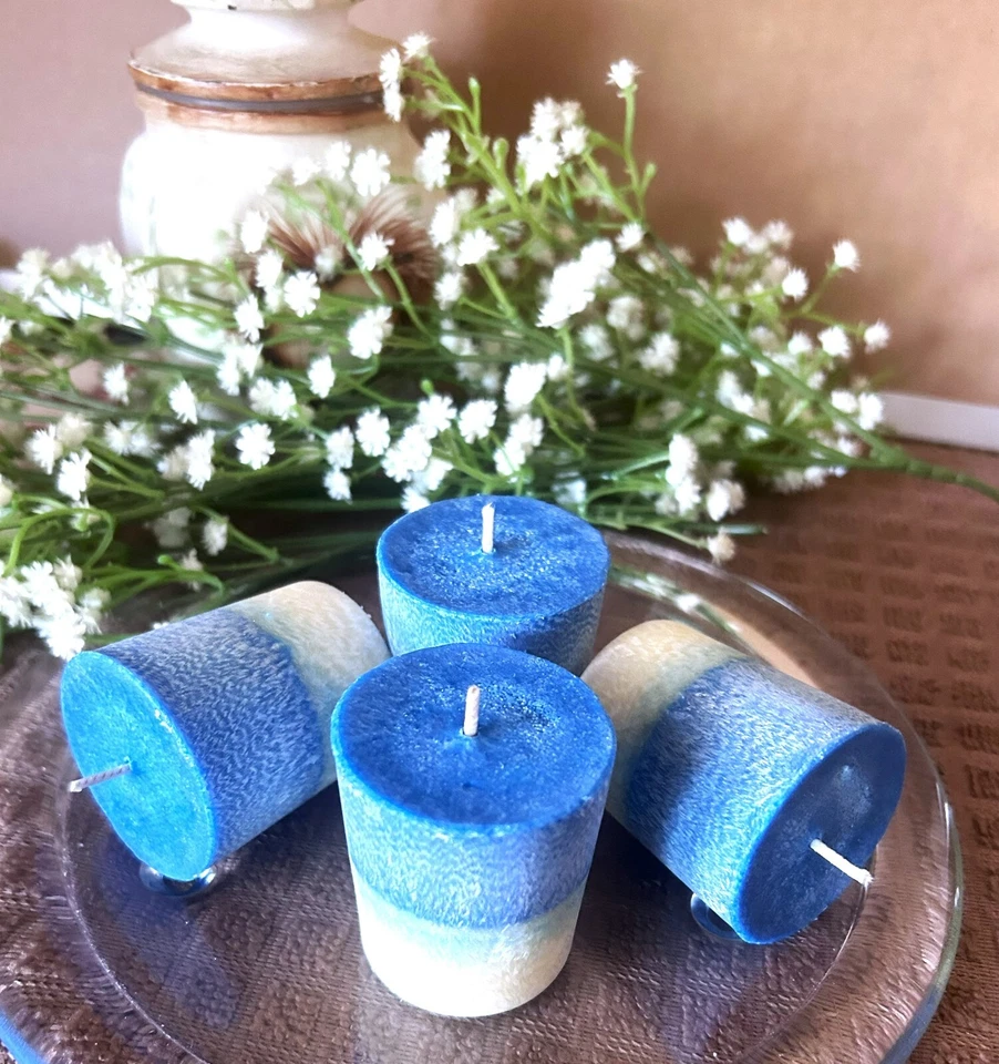  Votivos de cera natural para pastel de queso de arándanos - sin perfume disponible - vegano -  Foto 4 de 4