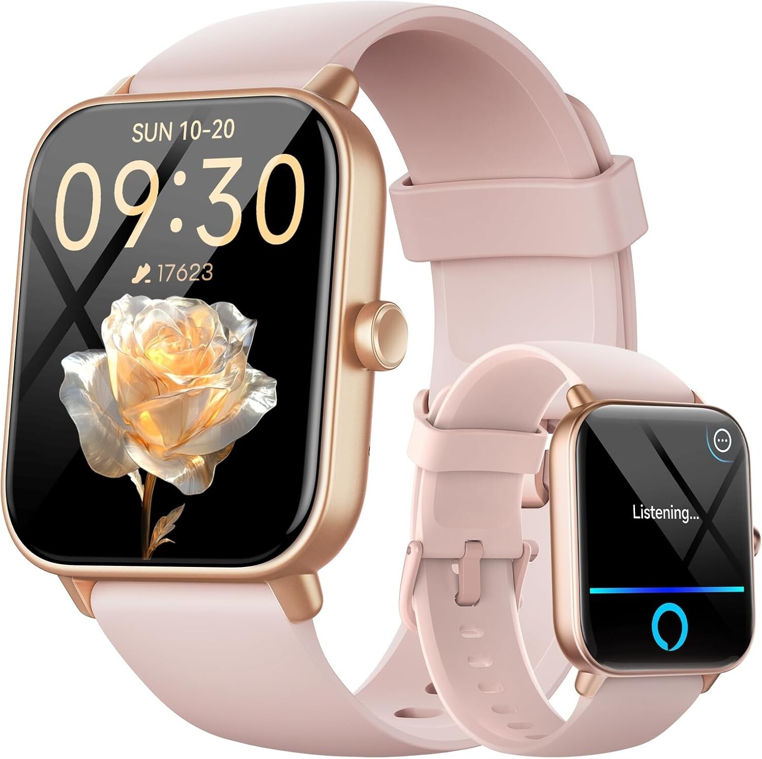 Smart Watch with Blood Pressure Monitor and Heart Rate Tracking