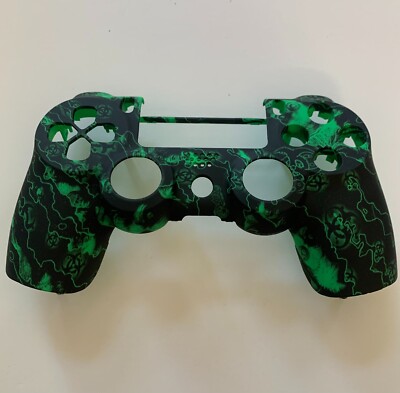 Green Biohazard, FacePlate/Shell for controller, Sony Playstation 4, PS4