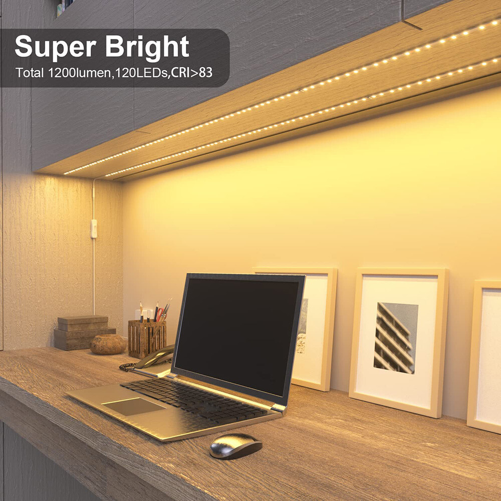 LED Under Lighting Kit 20inch Kitchen Warm/Cool White Shelf