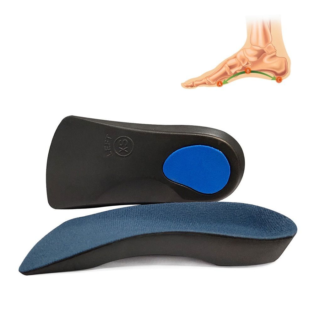 Over Pronation Flat Feet Arch Support 3/4 insole Shoe Inserts Orthotic  Insoles