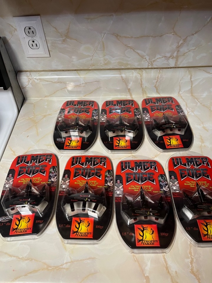 (7 new packs) Ulmer Edge Broadheads 100 Grain Broadheads eBay