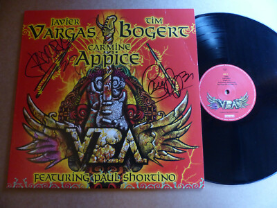 JAVIER VARGAS & CARMINE APPICE signed autograph signed LIVE WIRE record
