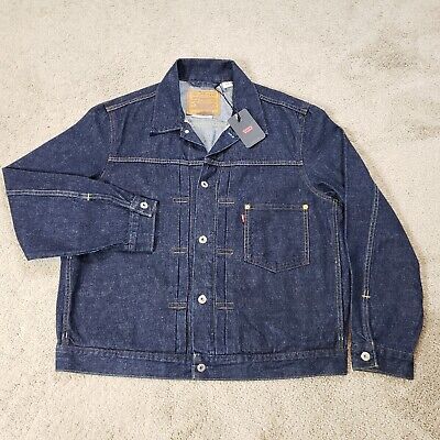 Levi's Premium Type 1 Denim Jacket Selvedge Trucker Men Levi's Premium Type 1 Denim Jacket Selvedge Trucker Men