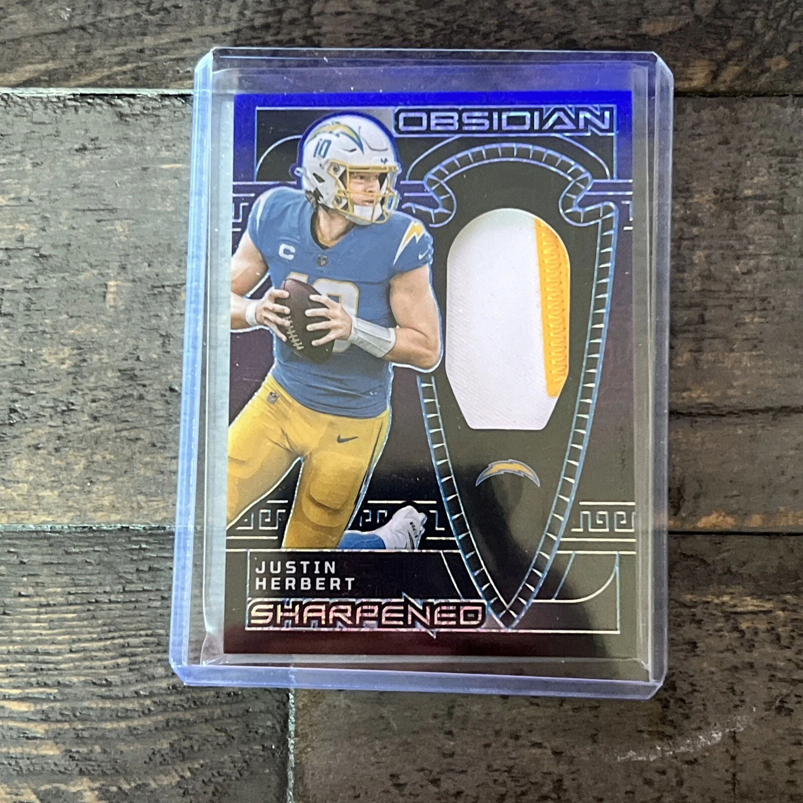 2023 Panini Obsidian Justin Herbert Deep Sea Mojo Electric Etch 3/5 Chargers