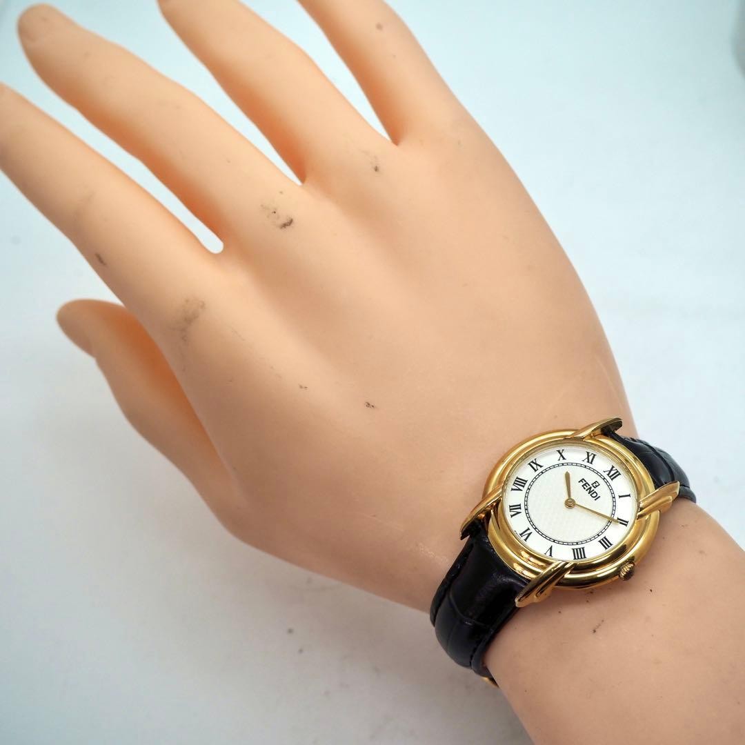 Good Condition FENDI Watch Men's 350J Gold Vintage Fendi,18833 thumbnail 9