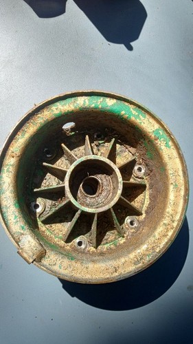 VINTAGE KART RACING RUPP FRONT WHEEL NEEDS CLEANED AN PAINT REMOVED