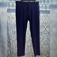 Greyson Pants Mens 34x32 Blue Montauk Performance Stretch Golf Trousers City