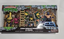 Playmates Teenage Mutant Ninja Turtles TMNT 1988 Remastered Animated  6-Pack
