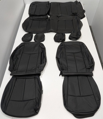 For Nissan Leaf S SV Hatchback 2018-2019 Black Leather Seat Covers KR309