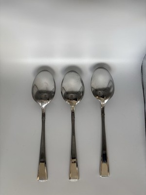 Set Of 3 TableSpoons PINTI 1929 Italy Flatware Leonardo 18/10
