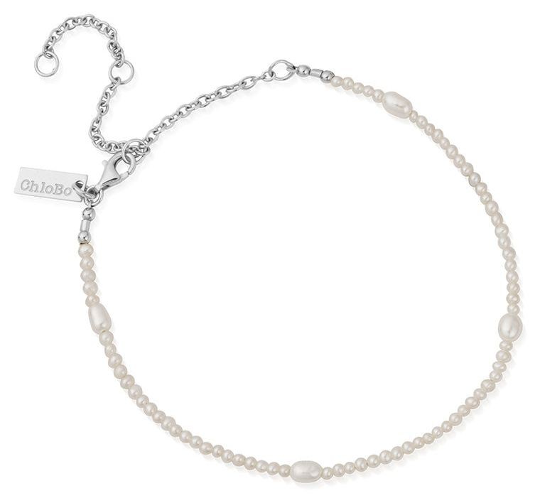 ChloBo Tale of Tide Anklet Pearl Sterling Silver SANTPRP - 38% OFF!