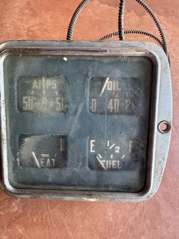 Dodge Pickup 1951 1952 1953 tablero calibre conjunto tablero original Foto 3 de 4