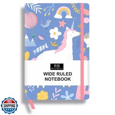 RICCO BELLO Wide Ruled Hardcover Diary Journal School Notebook for Kids, Twee