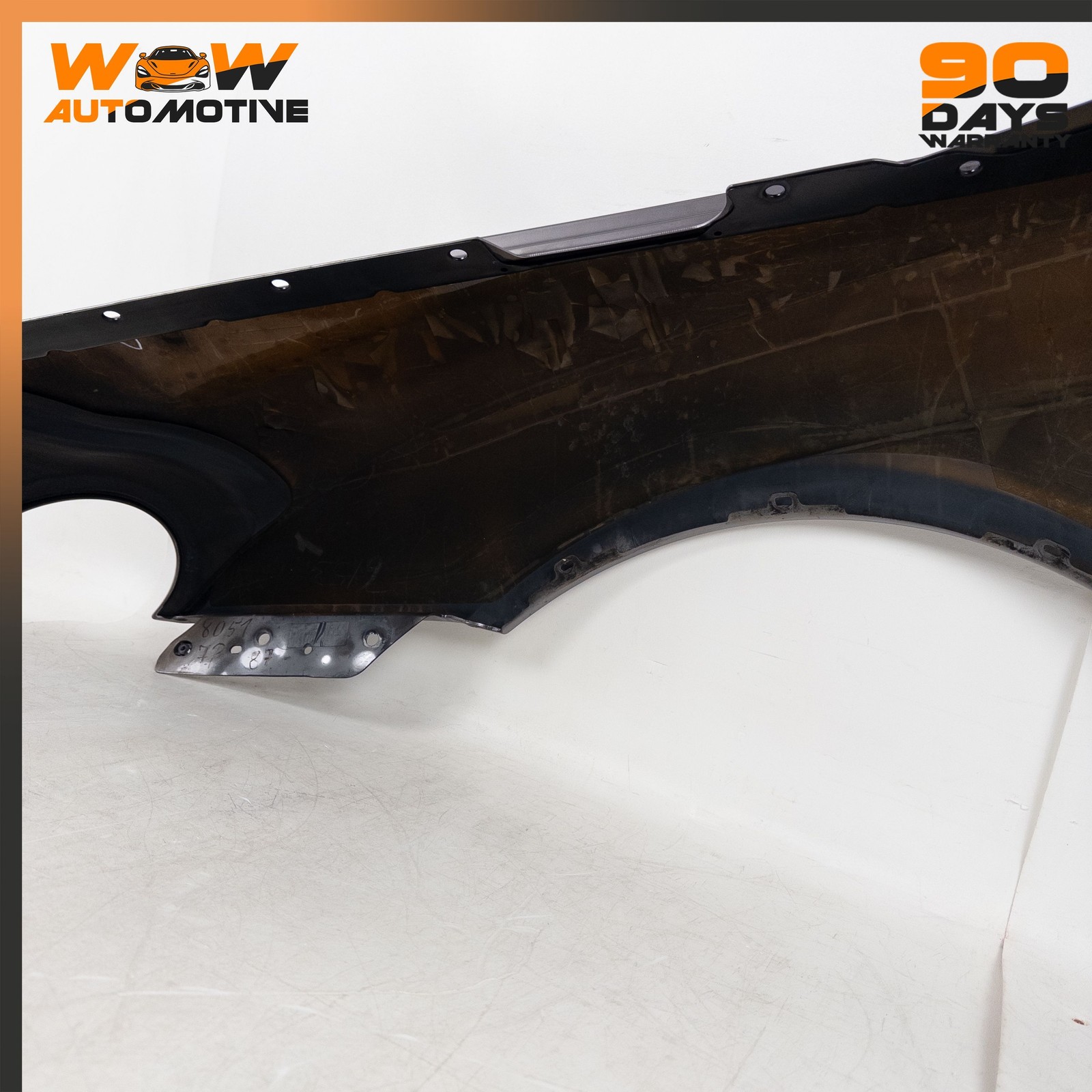 04-10 BENTLEY CONTINENTAL GT FRONTRIGHT PASSENGER SIDE FENDER ASSEMBLY SILVER OE