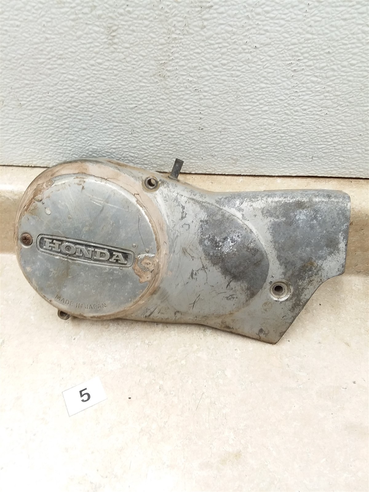 Honda 75 XR75 K0 Engine Left Chain Sprocket Cover 1973 1974 ARP #5 E40