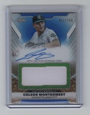 2025 Topps Pro Debut Jumbo Relic Auto Colson Montgomery Blue Ref /150 Whitesox