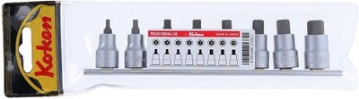 KOKEN ko-ken 3/8'' SHORT HEX BIT SOCKET SET 3～12mm RS3010M/8-L38 New