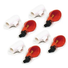  4-Pack Poultry Water Drinking Cup  PVC Fitting Chicken Hen Automatic Drinker