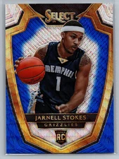 2014-15 Panini Select #196 Jarnell Stokes Memphis Grizzlies Silver Blue