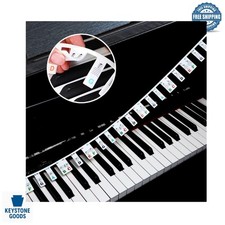 Colorful Silicone Piano Note Labels for 61-Key Electronic Keyboard