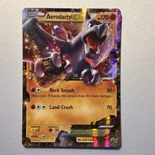 Pokémon Aerodactyl EX XY97 Holo 170 HP Rock Smash Land Crush English Card on eBay