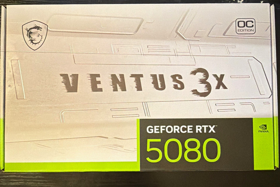 MSI VENTUS 3X OC WHITE GeForce RTX 5080 16GB GDDR7 Graphics Card | eBay
