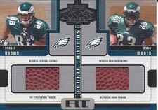Reggie Brown/Ryan Moats 2005 Playoff Honors Rookie Tandem Footballs Rookie Card