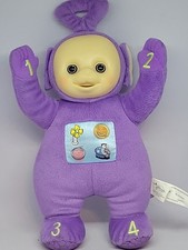 Vintage 13" Tall Rare Talking Teletubbies Tinky Winky Purple Plush Doll 2004