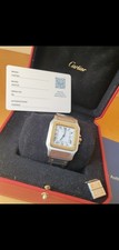 Cartier Santos Carree Vintage Watch Automatic 18k & Steel 29mm 2961 With Box