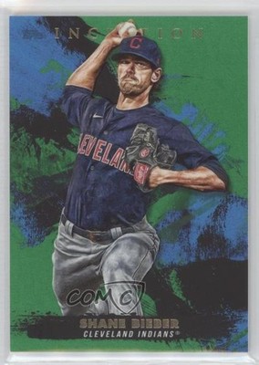2021 Topps Inception Green Shane Bieber #29 4l3