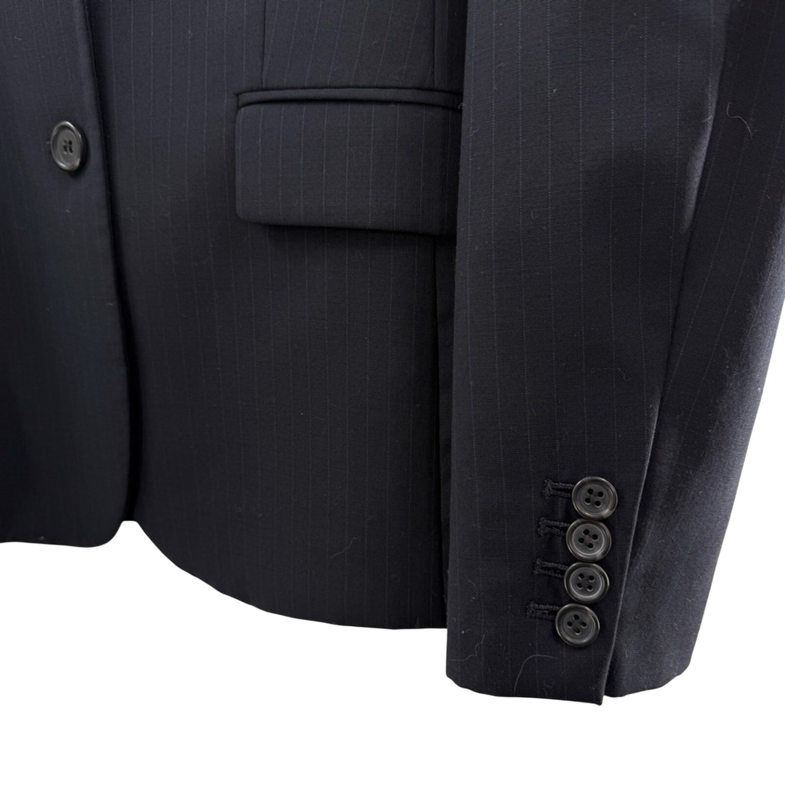 J. Crew Suiting Wool Two Button Thin Pinstripe Bl… - image 3