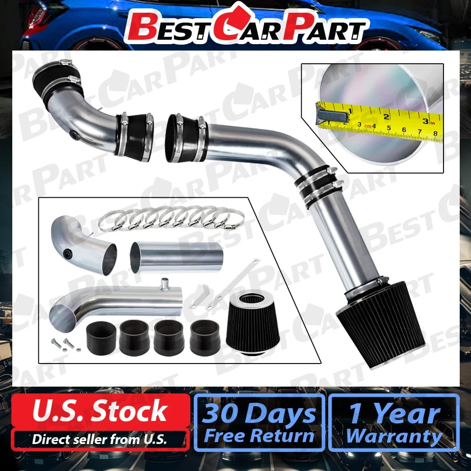 BCP BLACK 94-97 Camaro/Firebird 5.7L V8 Cold Air Intake Racing System + Filter - Image 2 of 4