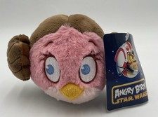 Star Wars Angry Birds Plush 5  Girl Pink Bird Princess Leia Plush NWT