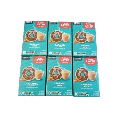 Donut Shop 1 Step Caramel Latte Keurig Coffee 60 K-cups  Old Stock 03/03/25