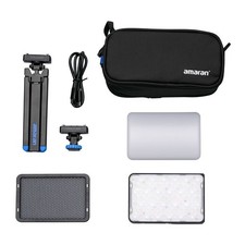 amaran Ace 25c Travel Ready Compact LED Light Creator Kit Charcoal 