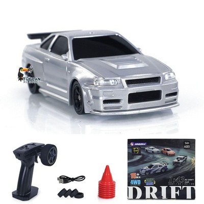 1:43 Ready to Run Rennwagen Gyro Drift Car 4WD Traffic Cones Mini Spielzeug