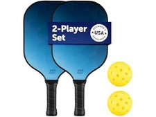 Sport Squad 2-Player Pickleball Paddle Set 2 Player Set Blue No Bag