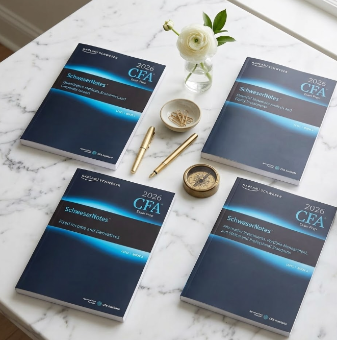 2026 CFA Level 1 Kaplan Schwesernotes Exam Preparation Material, 4