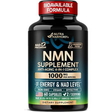 NMN Supplement - Anti-Aging, Promotes Heart Health, Antioxidant