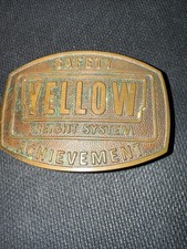 Yellow Freight System Safety Achievement Belt Buckle