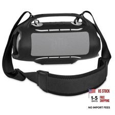 Silicone Case and Shoulder Strap for JBL Xtreme 5 Bluetooth for Xtreme 5 Black