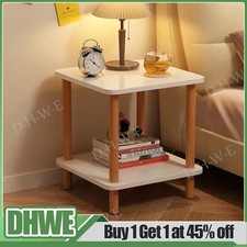 Modern Coffee Table Living Room Tea Side End Desk With Lower Storage Shelf UK