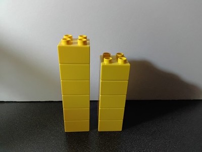 Duplo 11 Piece 2x2 Yellow Block Replacement Lot