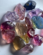 Natural Rough Multi-color Sapphire Lot – 16.20 Ct – African Origin – Facet Grade