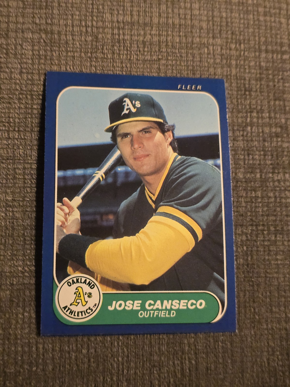 1986 Fleer Update - Jose Canseco #U-20 (RC)