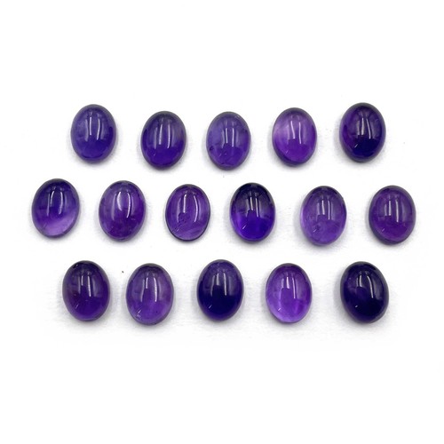 Cabochon Améthyste Trapiche Naturel 50 Carats 32x23mm - Pierre Précieuse Brute Polie - Neuf