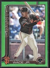 2025 Topps #219 LaMonte Wade Jr. Green Rainbow Foil #/99 San Francisco Giants