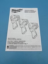 Milwaukee M12 Cordless Impact Wrench Operators Manual 2554-20, 2555-20, 2555P-20